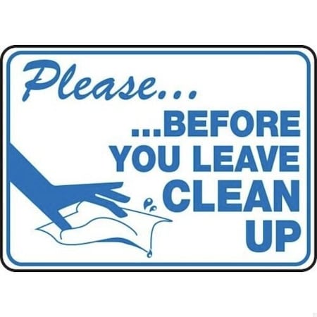 Accuform Safety Sign PLEASE BEFORE YOU LEAVE MHSK917XL MHSK917XL